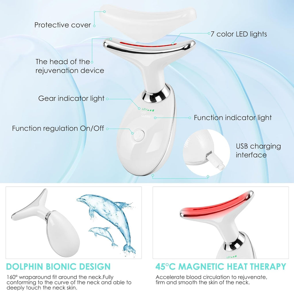 GlowSculpt™ | 7-Color LED Face & Neck Massager