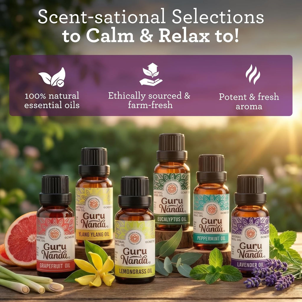 AuraBlends™ | 100% Natural Essential Oils Premium Set (6-Pack)