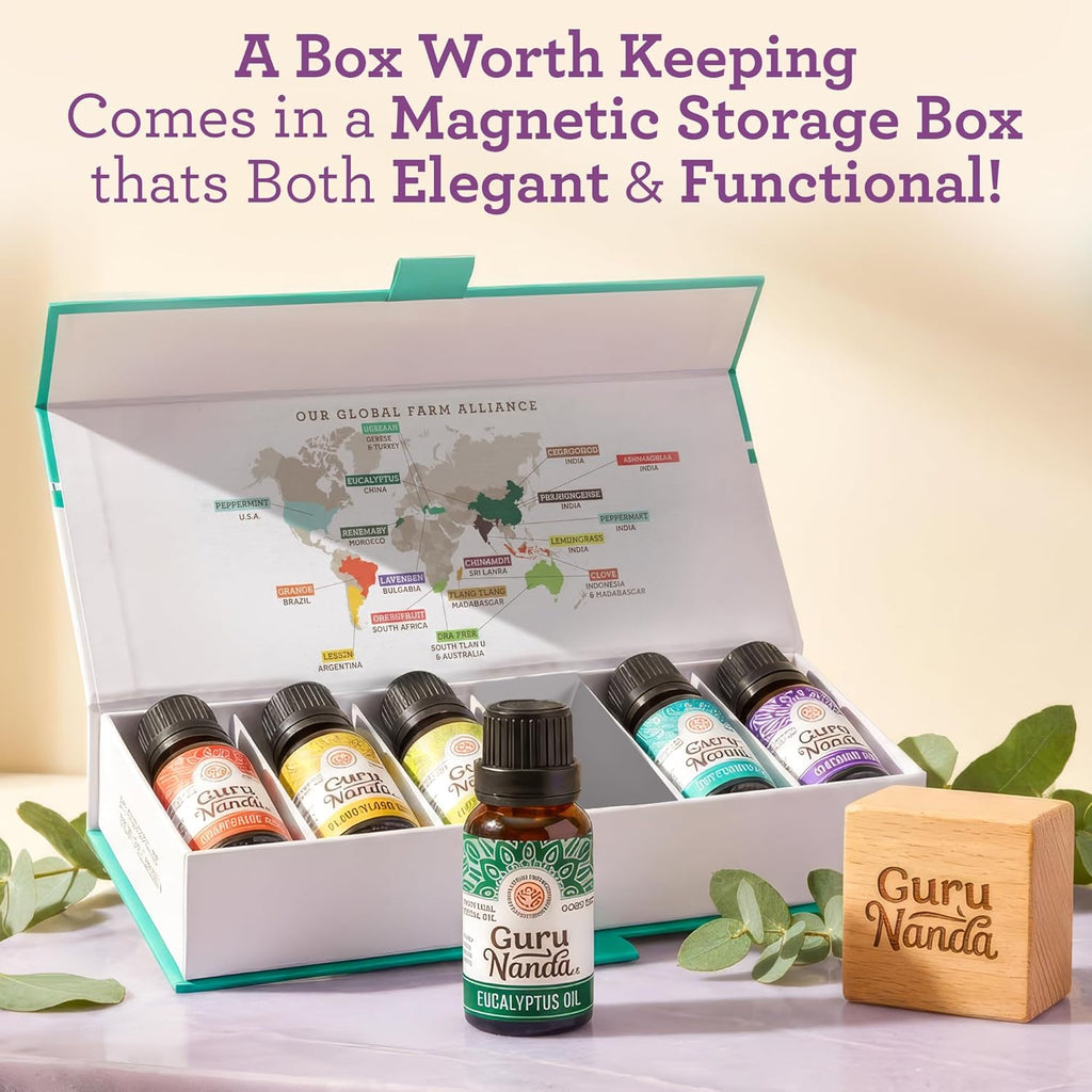 AuraBlends™ | 100% Natural Essential Oils Premium Set (6-Pack)