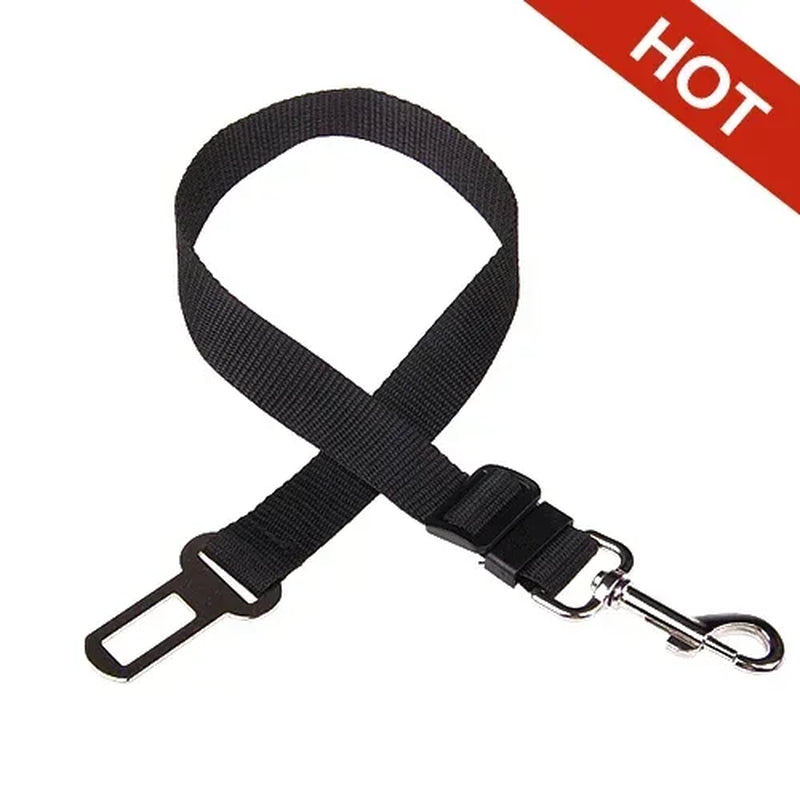 Adjustable Pet Car Seat Belt and Harness for Dogs and Cats - Safety Clip and Traction Lead Accessories