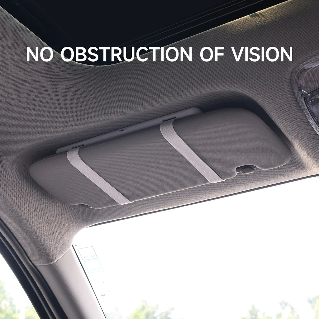 Rechargeable LED Makeup Mirror for Car Visor – HD Vanity Mirror with Adjustable Fill Light & Universal Fit
