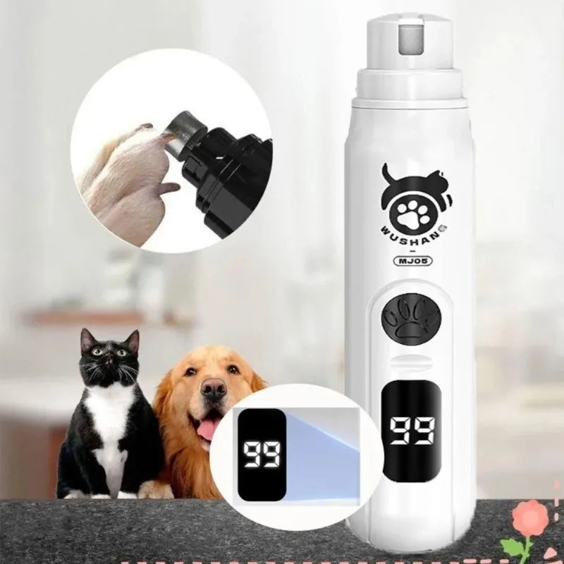 Electric Pet Nail Grinder and Clipper for Cats and Dogs - Professional Grooming Tool