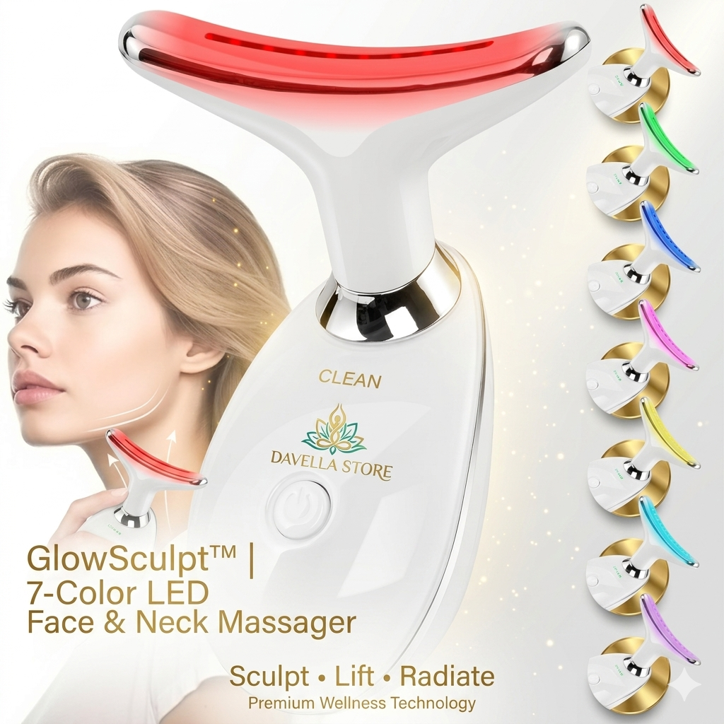 GlowSculpt™ | 7-Color LED Face & Neck Massager