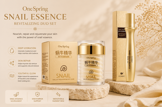 Davella Snail Collagen Renewal Set | Anti-Aging Face & Eye Care System