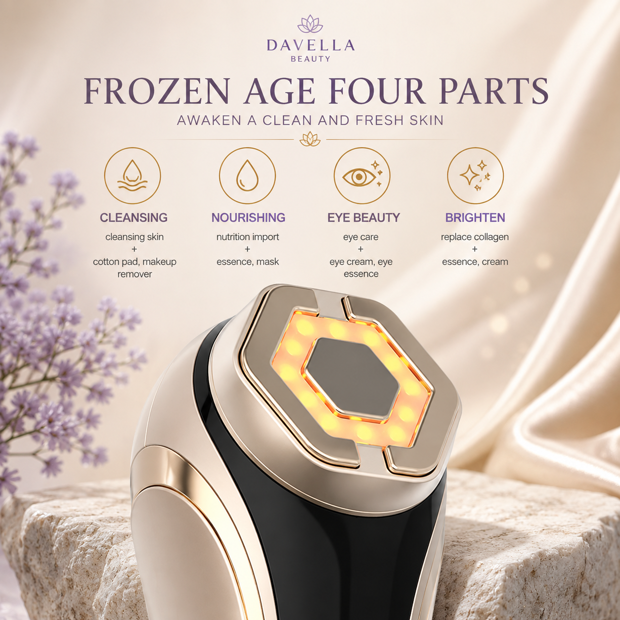 RF Facial Lifting Device | EMS Microcurrent Anti-Aging Beauty Device