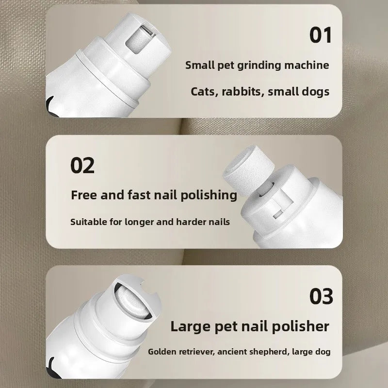 Electric Pet Nail Grinder and Clipper for Cats and Dogs - Professional Grooming Tool