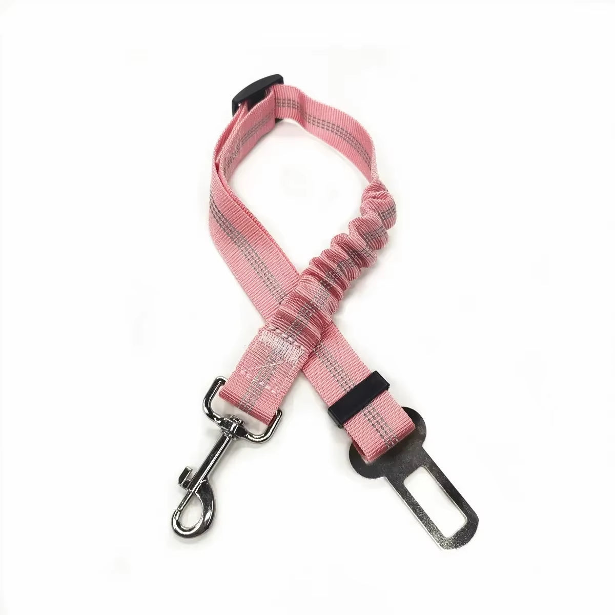 Adjustable Pet Car Seat Belt and Harness for Dogs and Cats - Safety Clip and Traction Lead Accessories