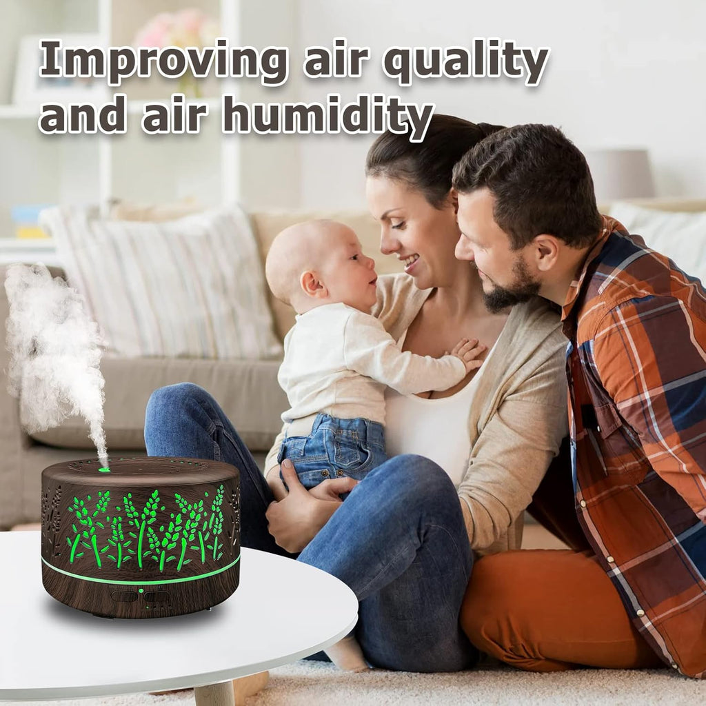 AuraMist™ Pro | 600ml Ultrasonic Aromatherapy Diffuser & Cool Mist Humidifier