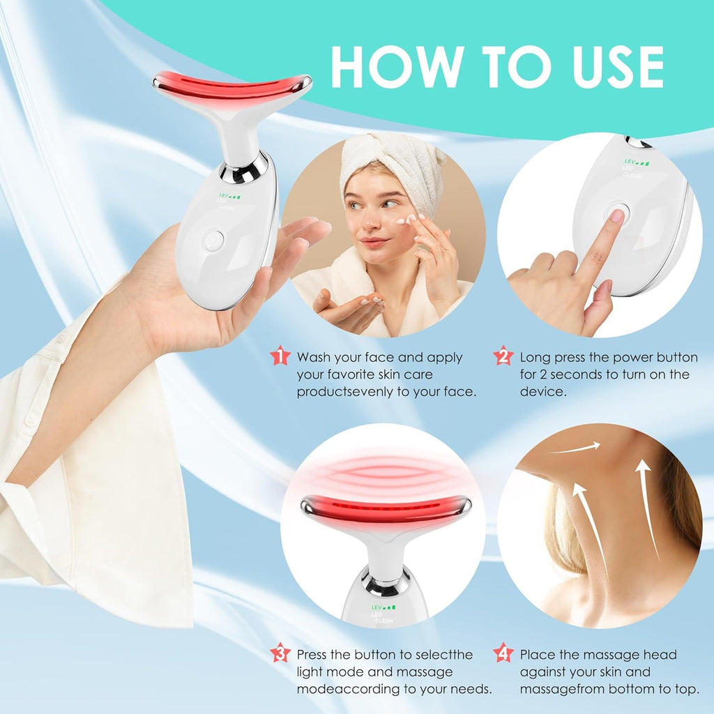 GlowSculpt™ | 7-Color LED Face & Neck Massager
