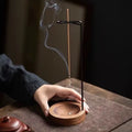 ZenFlow™ | Creative Upside-Down Incense Burner & Wooden Ash Tray
