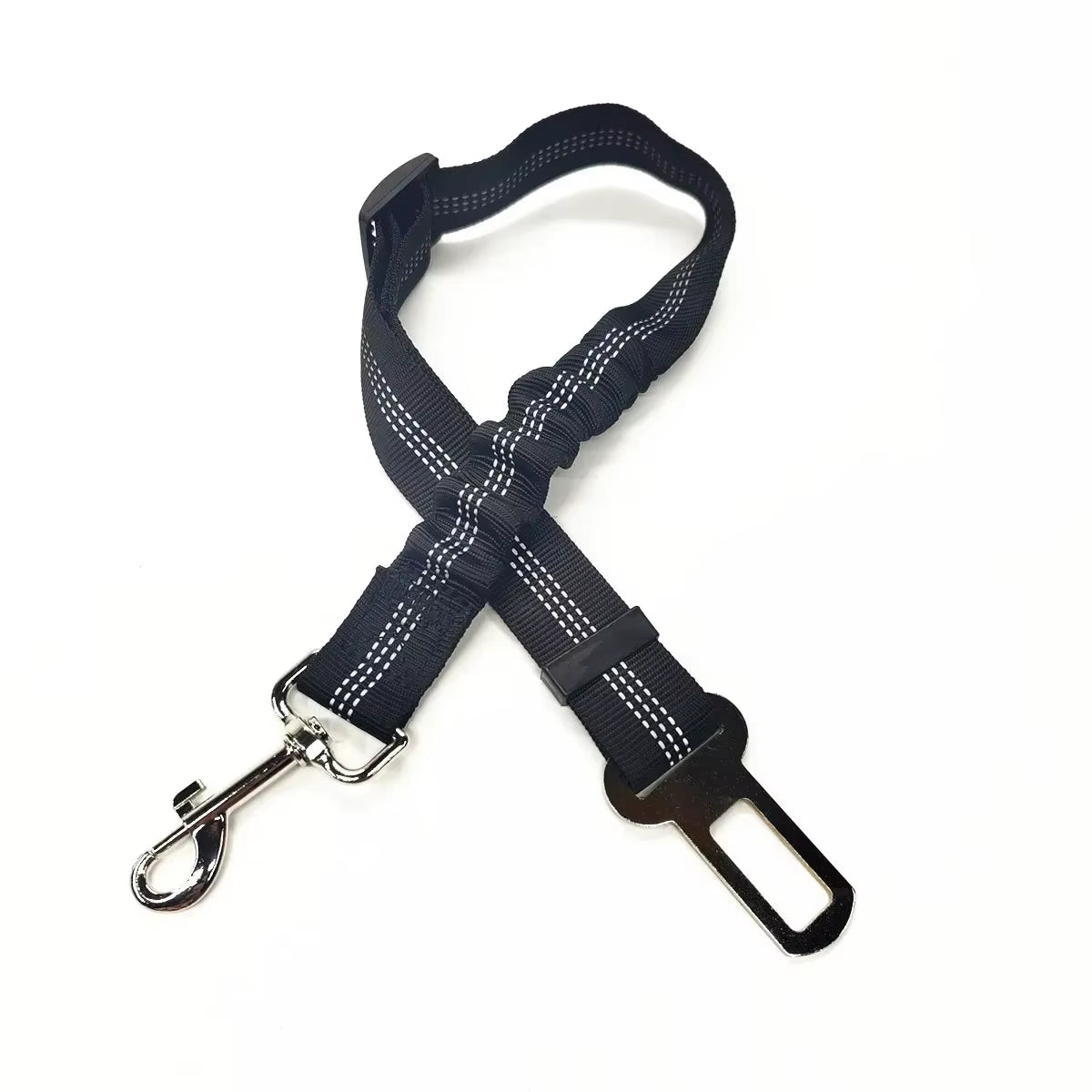 Adjustable Pet Car Seat Belt and Harness for Dogs and Cats - Safety Clip and Traction Lead Accessories