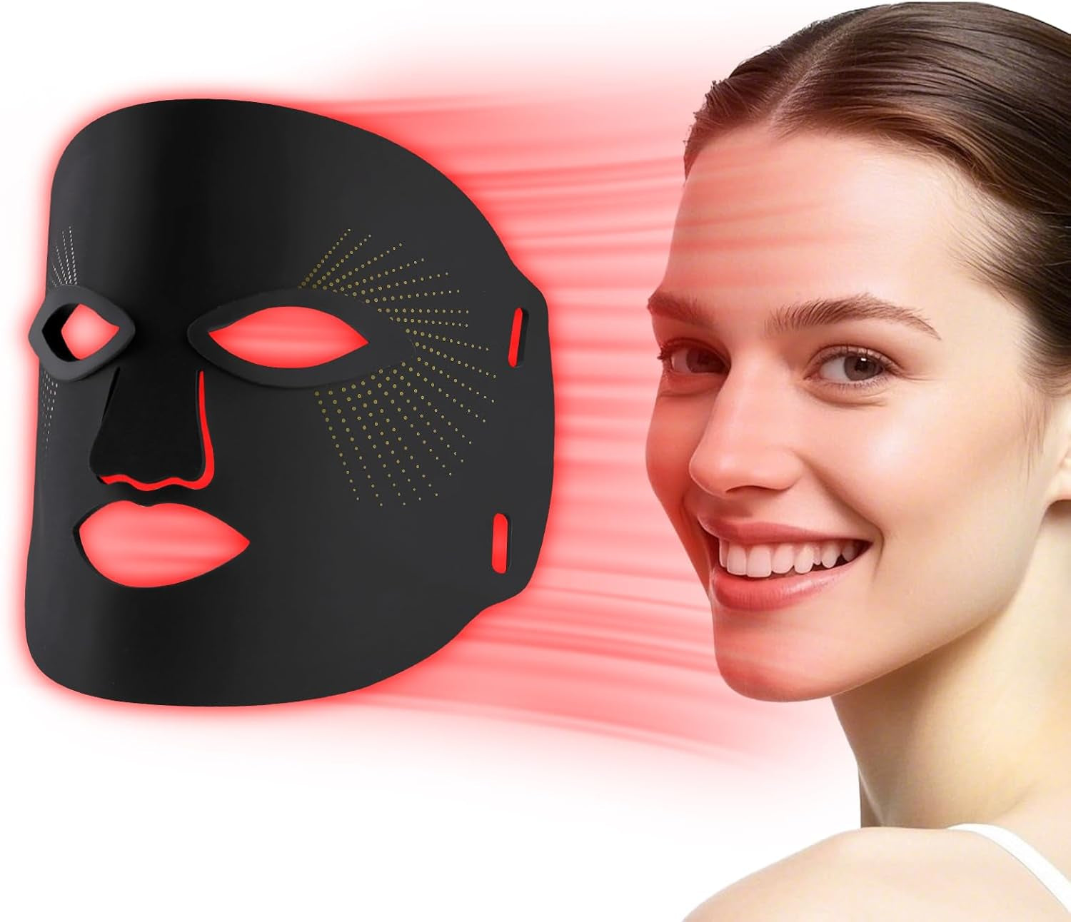 AuraGlow™ 7-Color LED Premium Silicon Mask