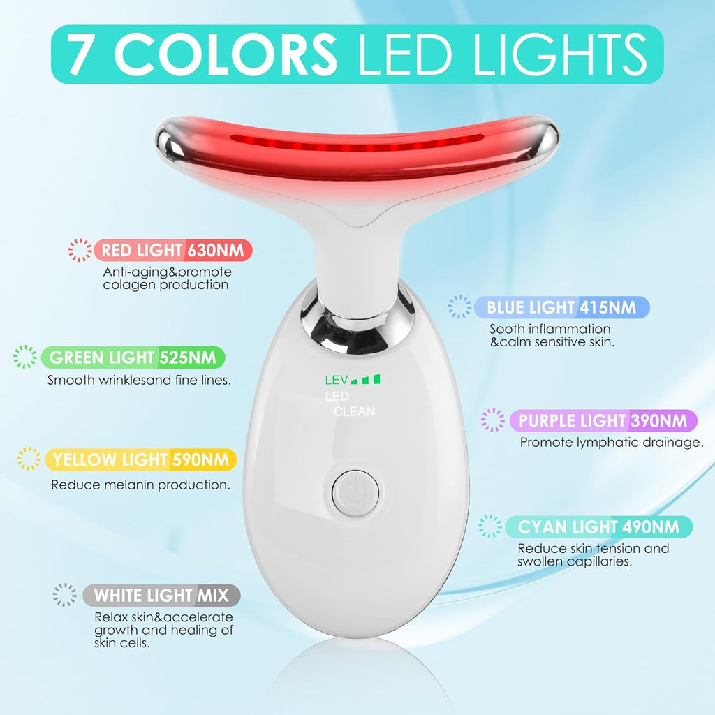 GlowSculpt™ | 7-Color LED Face & Neck Massager