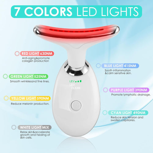GlowSculpt™ | 7-Color LED Face & Neck Massager