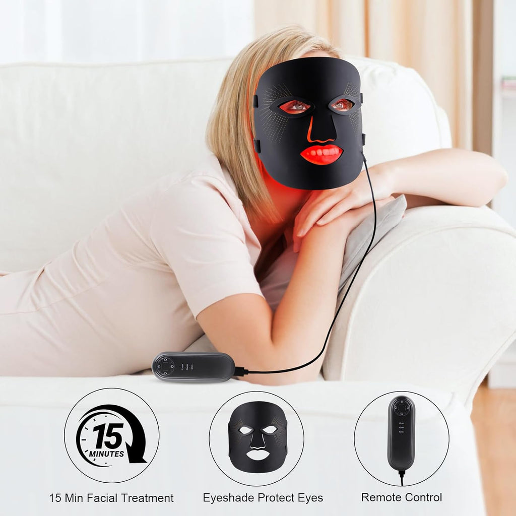 AuraGlow™ 7-Color LED Premium Silicon Mask