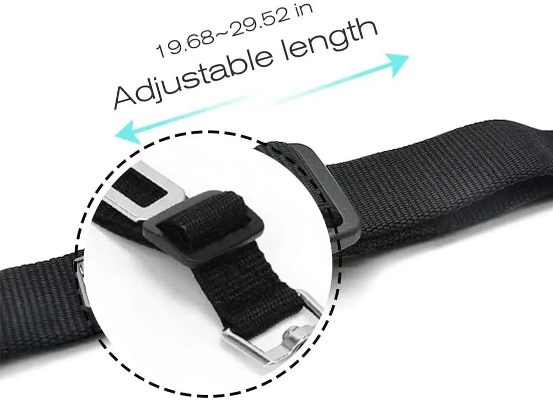 Adjustable Pet Car Seat Belt and Harness for Dogs and Cats - Safety Clip and Traction Lead Accessories