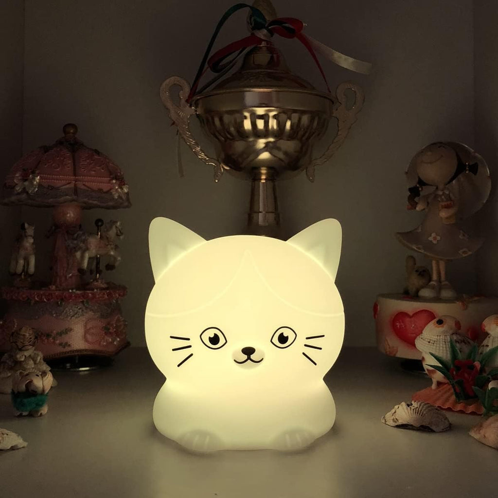 GlowTab™ Cat | Multi-Color Aesthetic Bedside Lamp