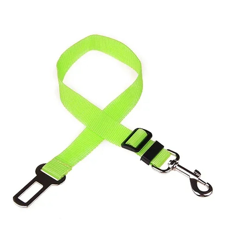 Adjustable Pet Car Seat Belt and Harness for Dogs and Cats - Safety Clip and Traction Lead Accessories
