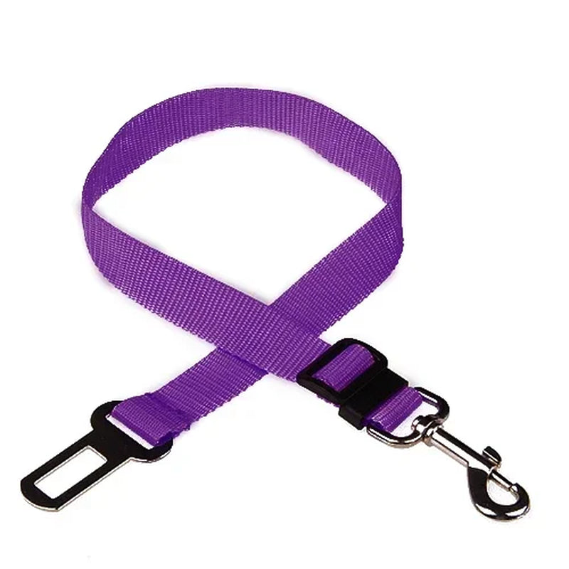 Adjustable Pet Car Seat Belt and Harness for Dogs and Cats - Safety Clip and Traction Lead Accessories
