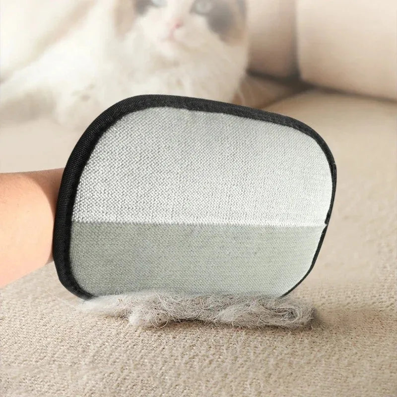 Double-Sided Pet Grooming Gloves for Cats and Dogs - Effective Deshedding and Hair Removal Tool