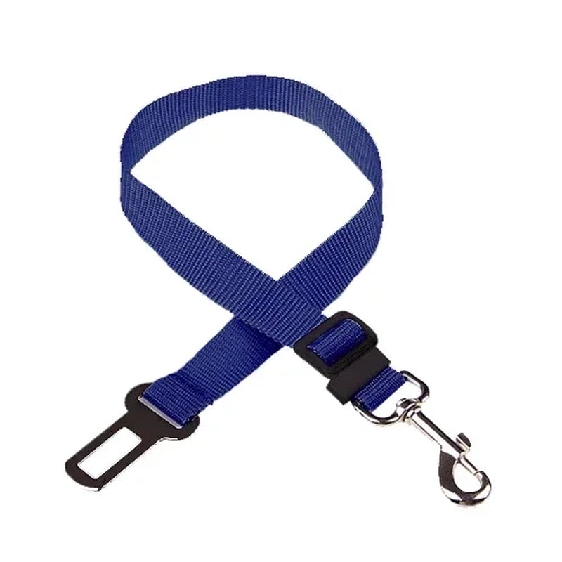 Adjustable Pet Car Seat Belt and Harness for Dogs and Cats - Safety Clip and Traction Lead Accessories