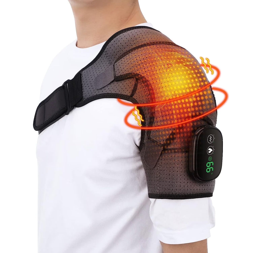 ThermaRelief™ Pro | Cordless Heated Shoulder Massager & Recovery Brace