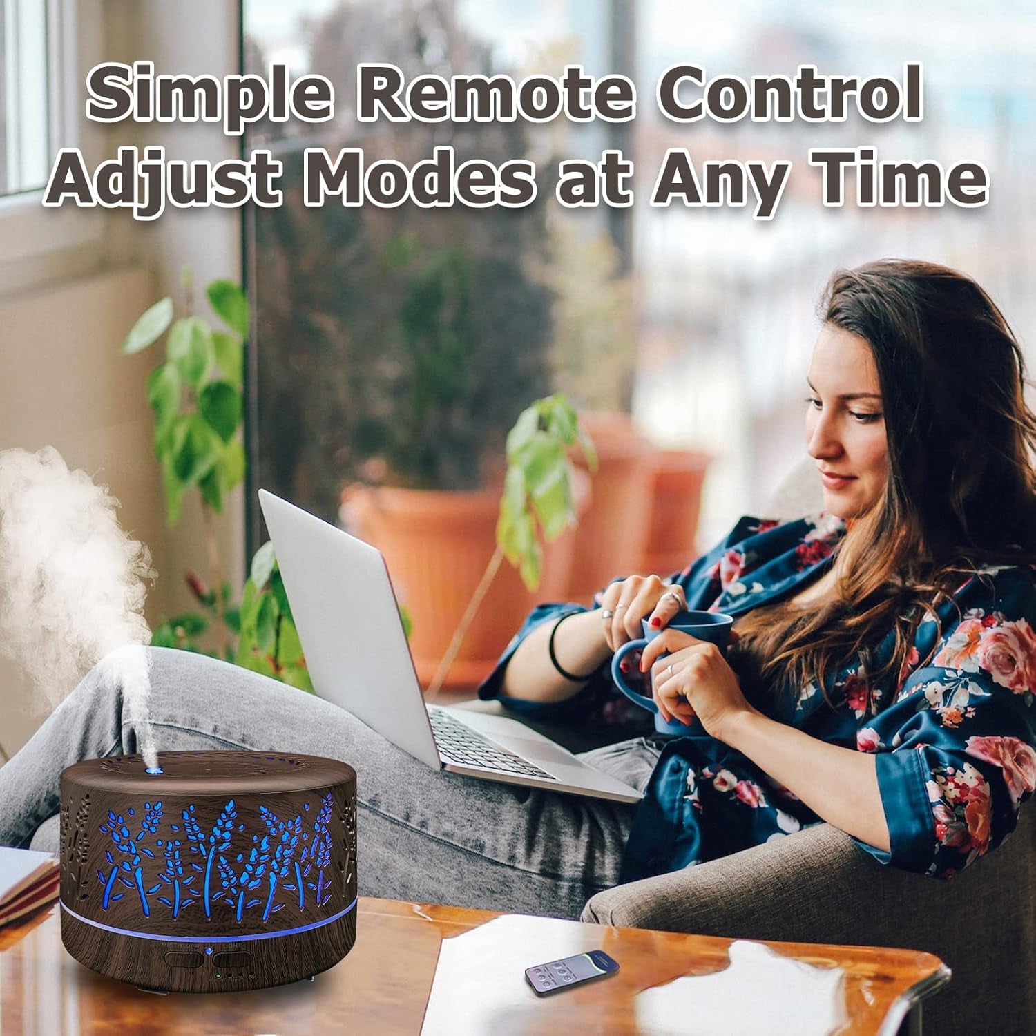 AuraMist™ Pro | 600ml Ultrasonic Aromatherapy Diffuser & Cool Mist Humidifier